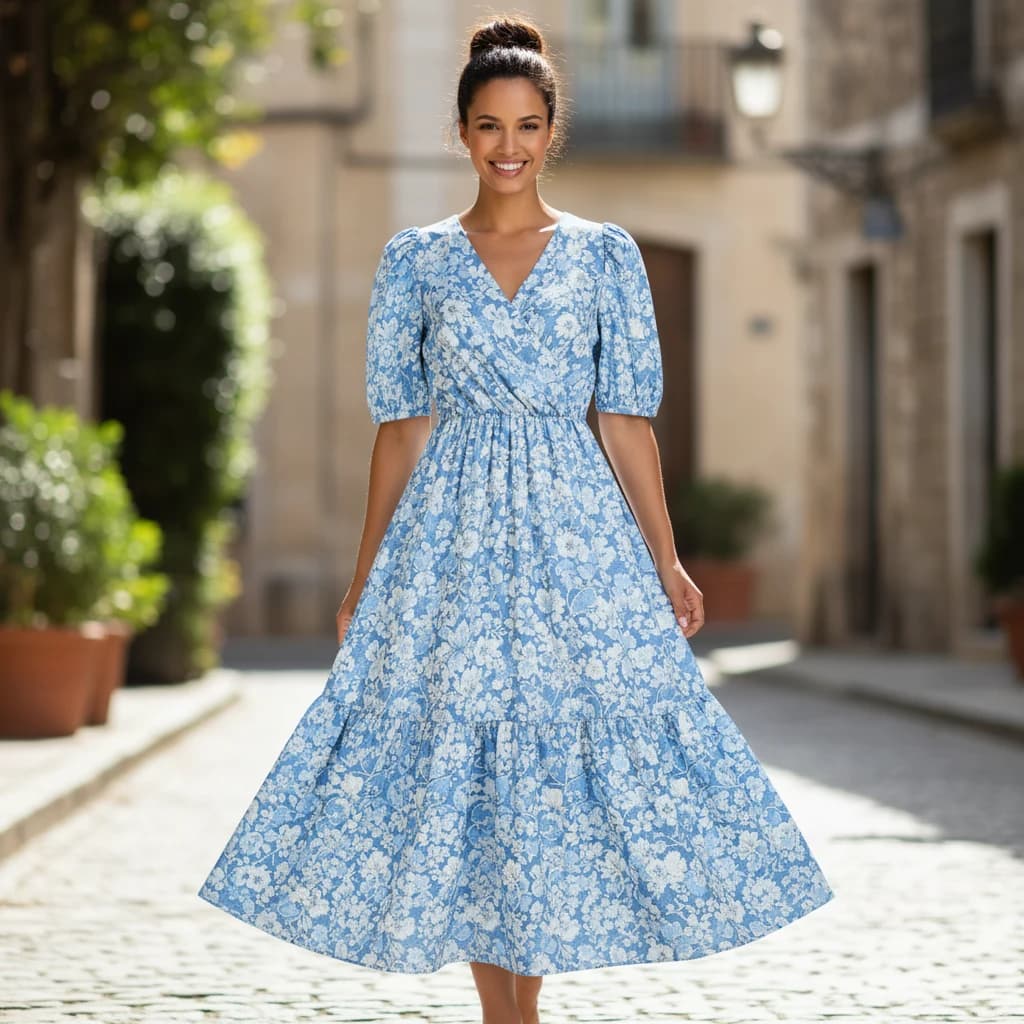 AI try-on pakaian Setelah diproses