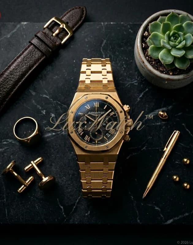 Фото товара с брендовым водяным знаком и бейджем образца