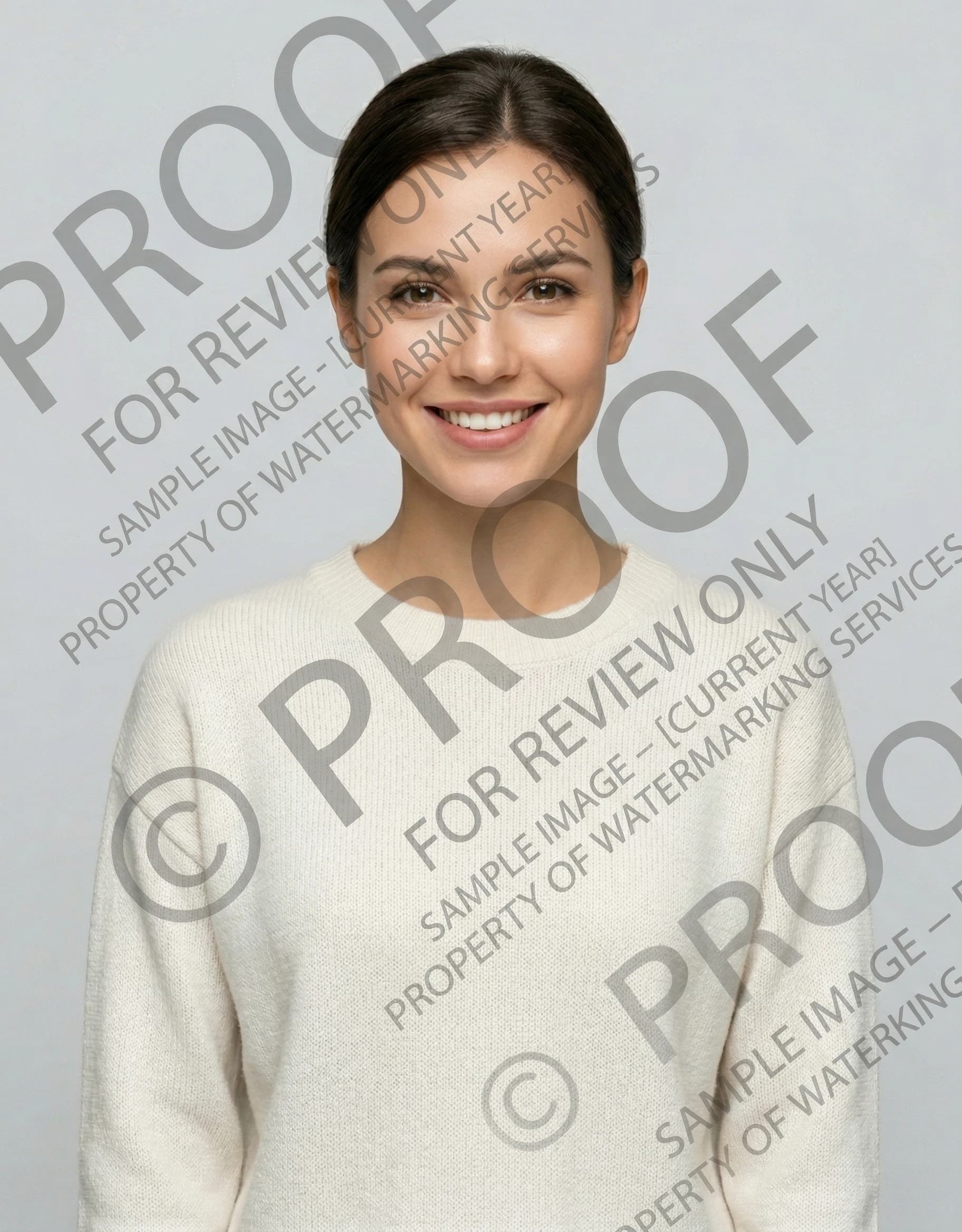 Portrait before proof watermark removal