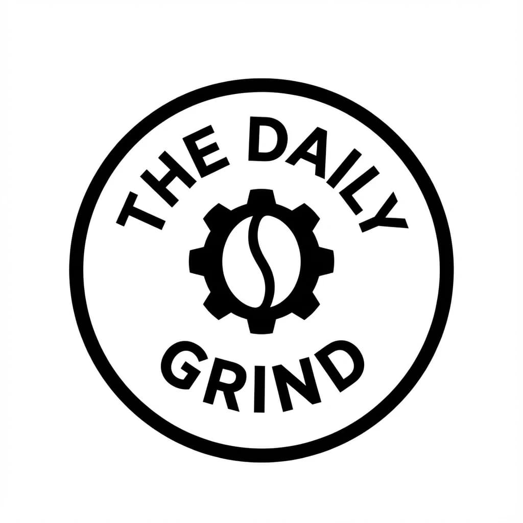 The Daily Grind logo text accuracy example
