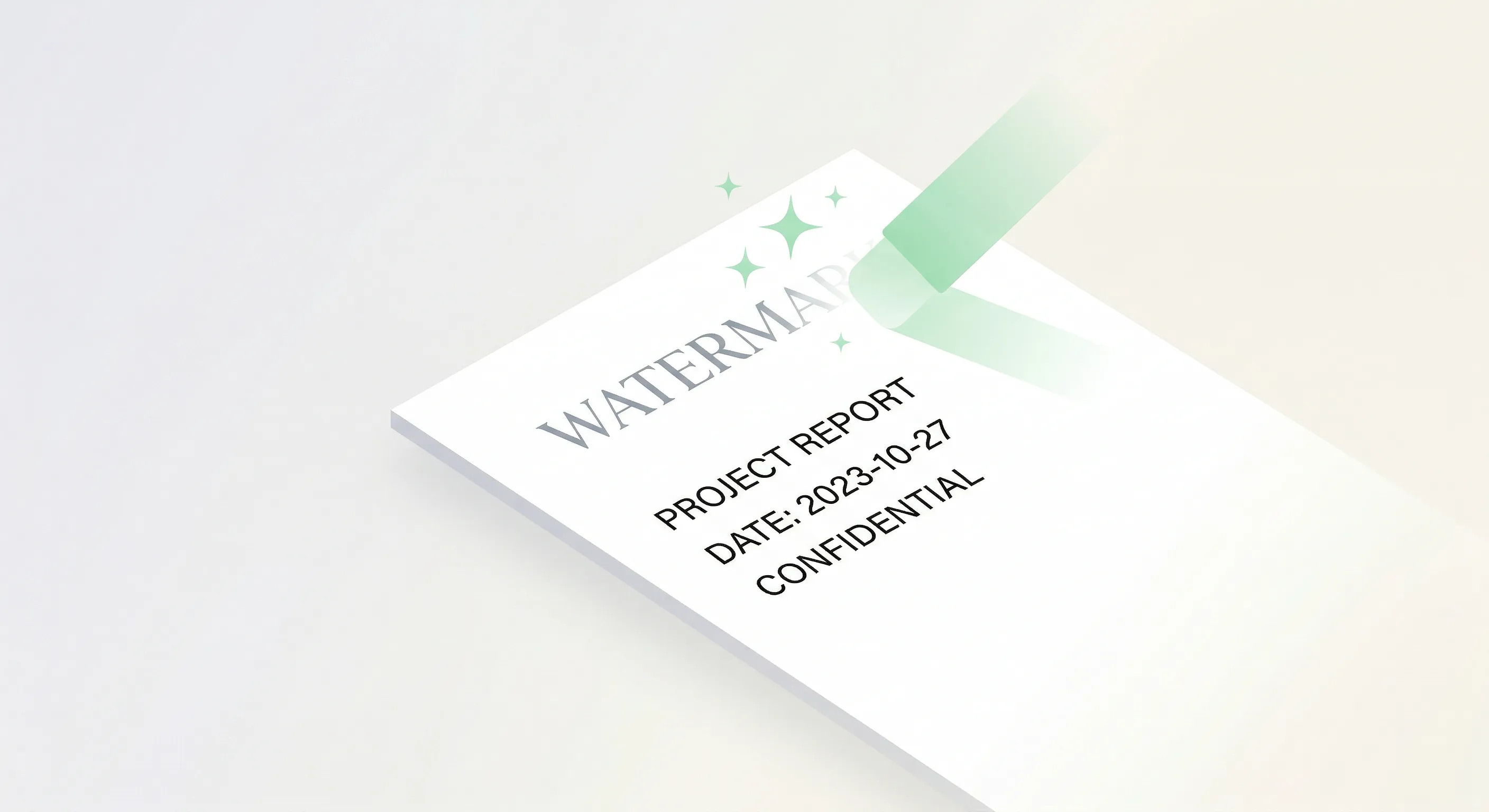 Supprimer le filigrane PDF